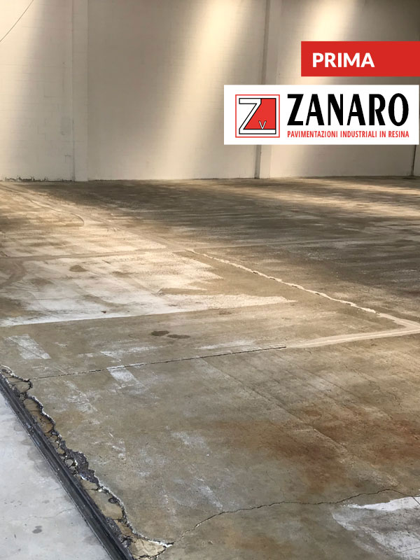 Rivestimento Pavimentazione Industriale in Resina - Prima