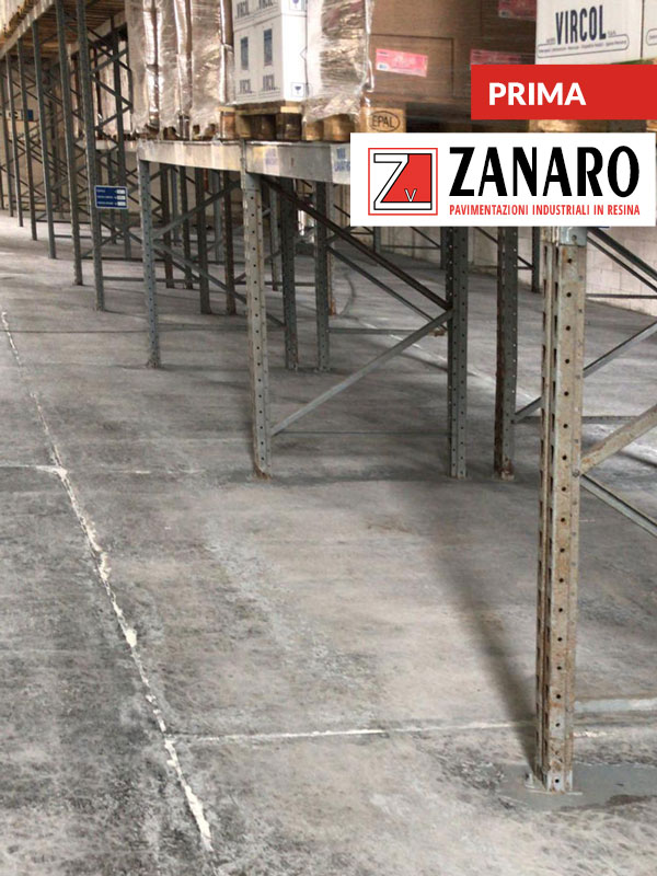 Rivestimento Pavimentazione Industriale in Resina - Prima