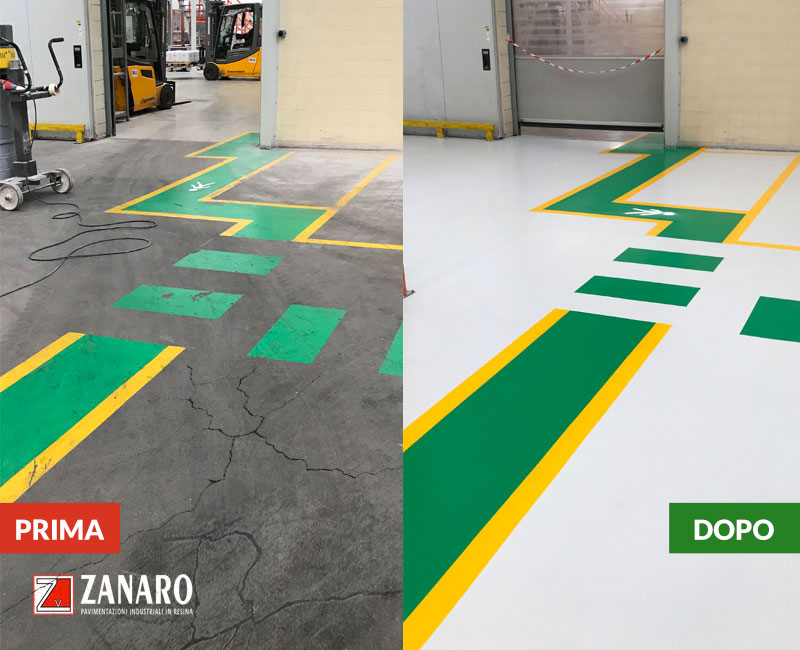 riqualificazione pavimento industriale zanaro